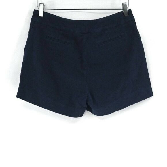 SKIRTIN AROUND Womens Sz 8 VTG Navy Textured Cotton Blend Shorts Pockets Y2K - Picture 4 of 5